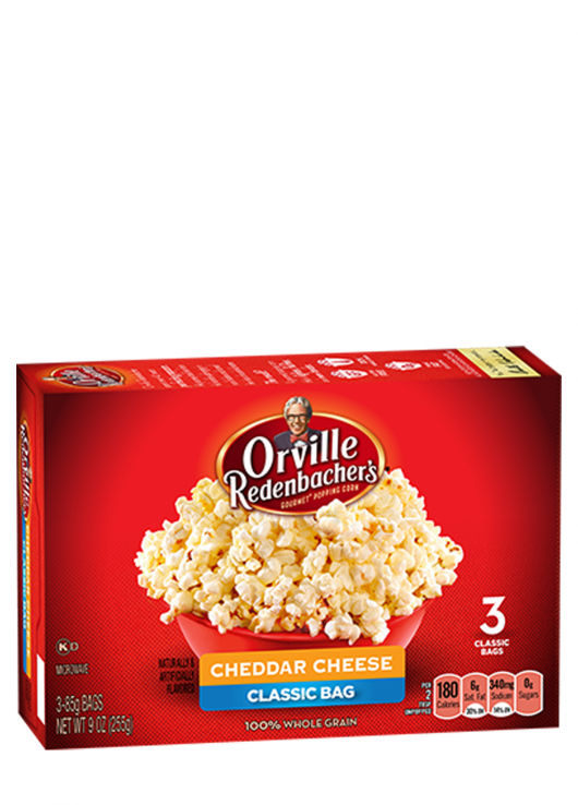 Cheddar cheese popcorn
