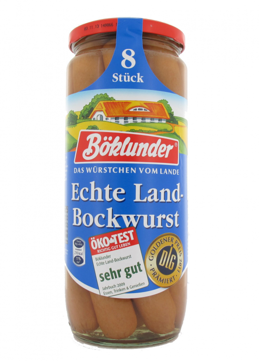 Veritable saucisses Bockwurst 