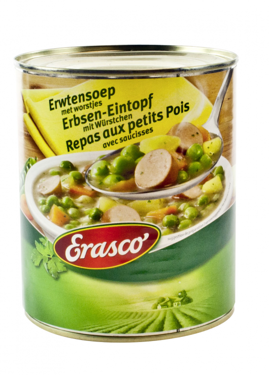 Repas aux Petits Pois et Saucisses 
