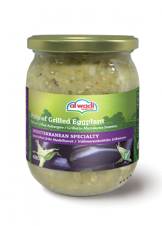 Pulpe d'aubergines grillées