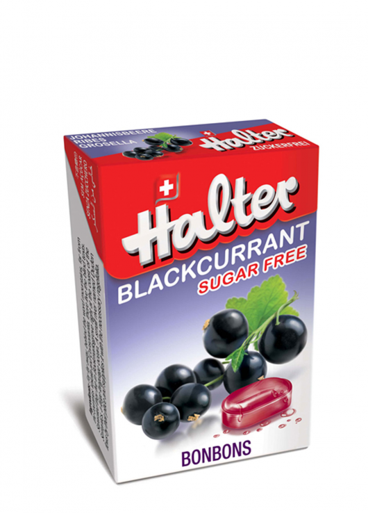 Bonbon sans sucre cassis