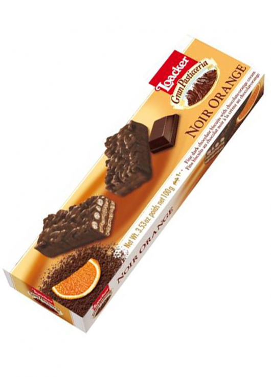 Fins biscuits chocolat noir à la crème choco-orange