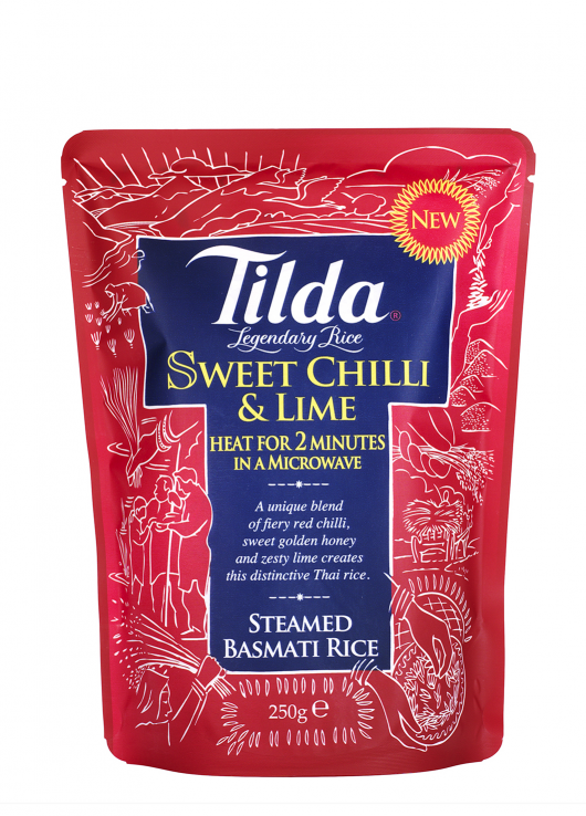 Riz basmati vapeur piment doux & citron vert