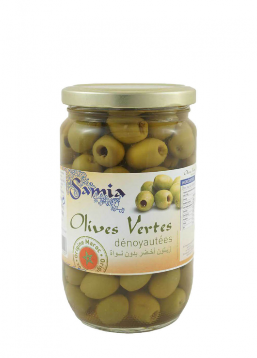 Olives vertes dénoyautées