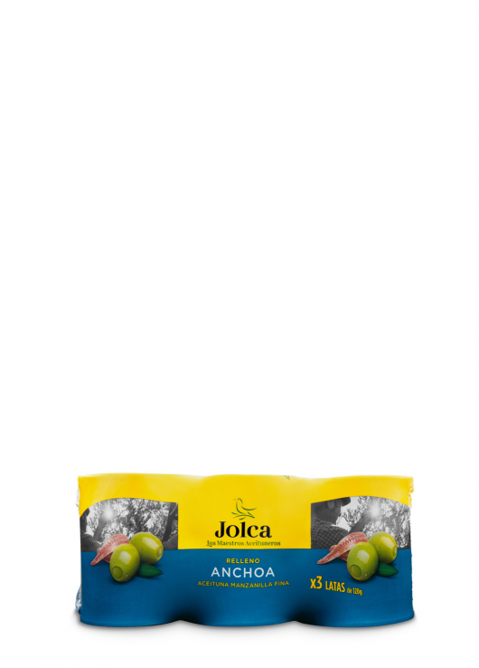 Jolca Olives Vertes Farcies Anchois 3X120g