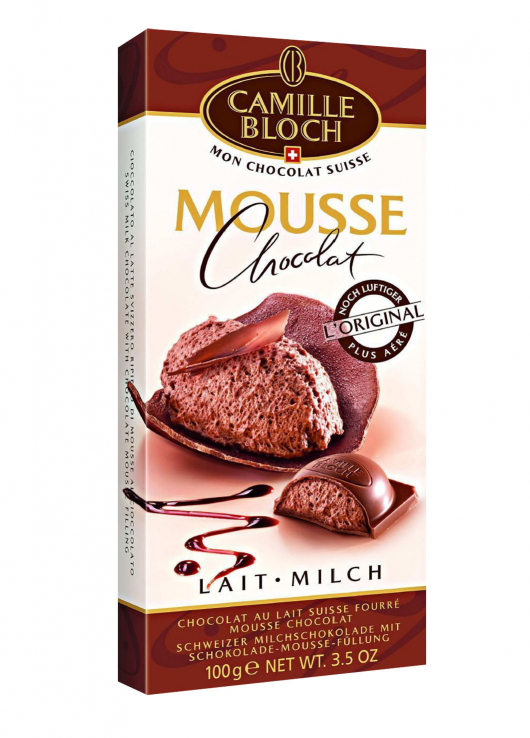 Chocolat au lait fourré à la mousse de chocolat